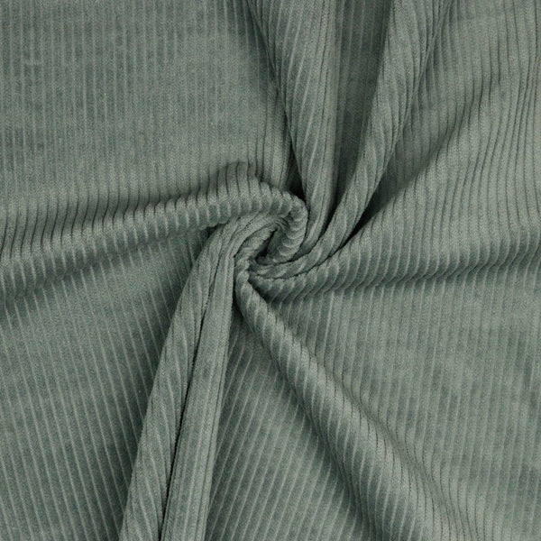 Lustrous and soft, Corduroy is also extremely durable and can be used in dressmaking, for soft furnishings and toys and even for upholstery. This is approximately a 4.5 wale. And comes in many wearable colours, this being a classic grey. Available to buy online in half metre increments.
